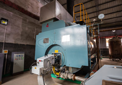 10 tons WNS condensing gas steam boiler project for Pharmaceutical industry