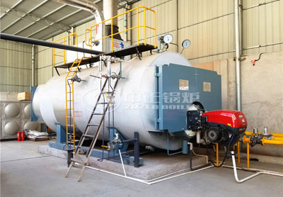 8 tph three pass condensing gas fired steam boiler for chemical industry